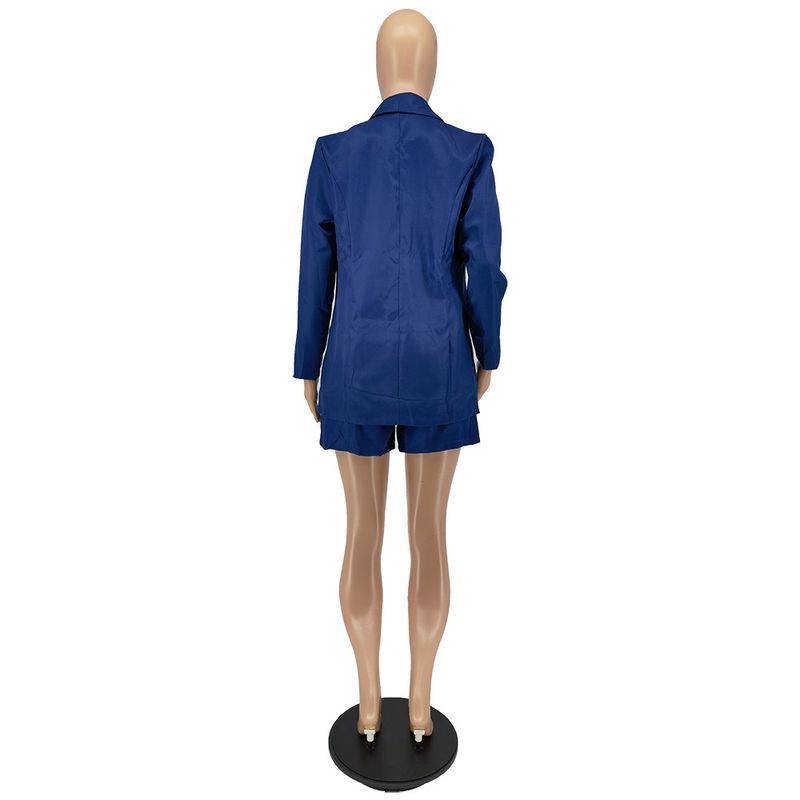 Damenbekleidung Sommermode Neue einfarbige Spitze Kleiner Anzug Dreiteiliger Anzug_voghion.com