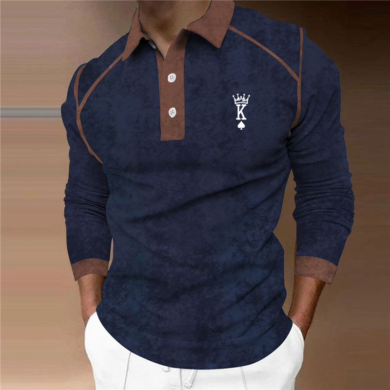 Die beste Qualität der neuen Modemarke, Herrenmode, Buchstabe K, Langarm, lässiges 3D-Oberteil für Herren_voghion.com