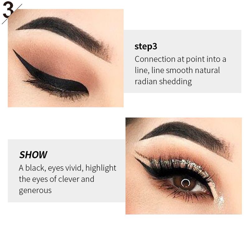 Penna eyeliner con punta morbida, impermeabile, anti-sudore, ad asciugatura rapida, adatta ai principianti, anti-sbavature, strumento per il trucco degli occhi neri a lunga durata_voghion.com