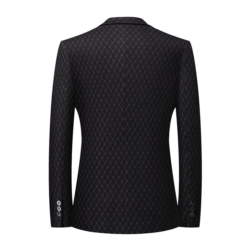 Marchio maschile, top, cappotto primaverile, senza stiratura, vestibilità slim, abito casual da uomo in maglia elastica_voghion.com