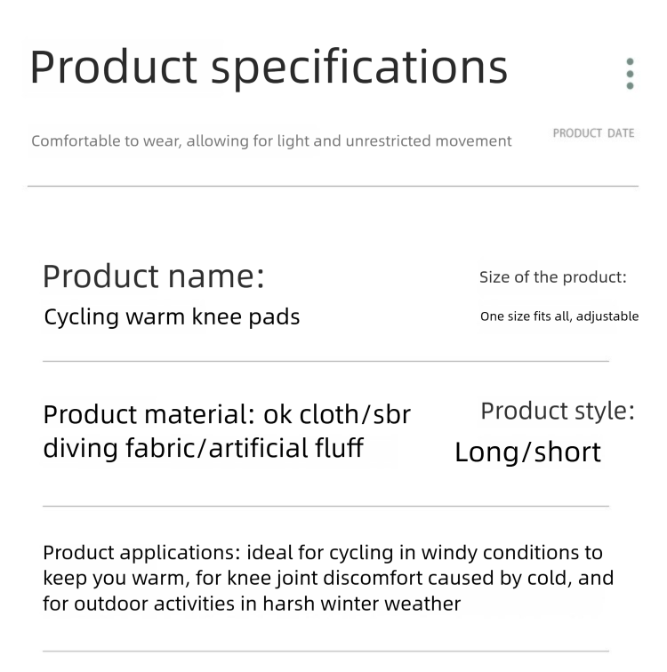 Ginocchiere per bici elettriche, protezione per le gambe ispessita, ginocchia foderate in caldo pile, abbigliamento antivento e antifreddo per autunno e inverno, per uomini e donne_voghion.com