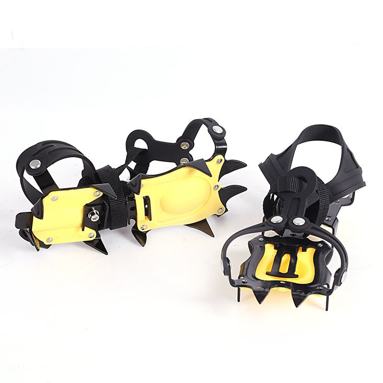 Crampones de invierno nuevos de diez dientes, profesionales, para hielo, nieve, antideslizantes, para exteriores, escalada, hielo, crampones de 10 dientes_voghion.com