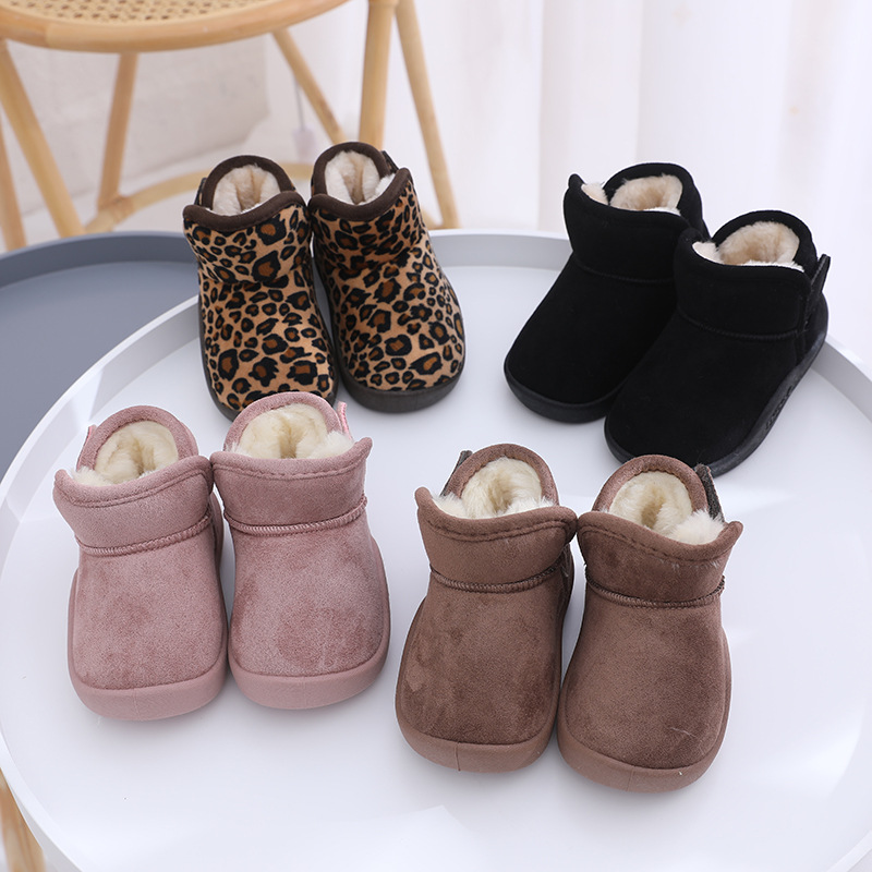 Doposci per bambini con isolamento morbido e spesso, suole morbide, scarpe invernali per bambini, scarpe grandi in cotone per ragazzi, scarpe per ragazze_voghion.com