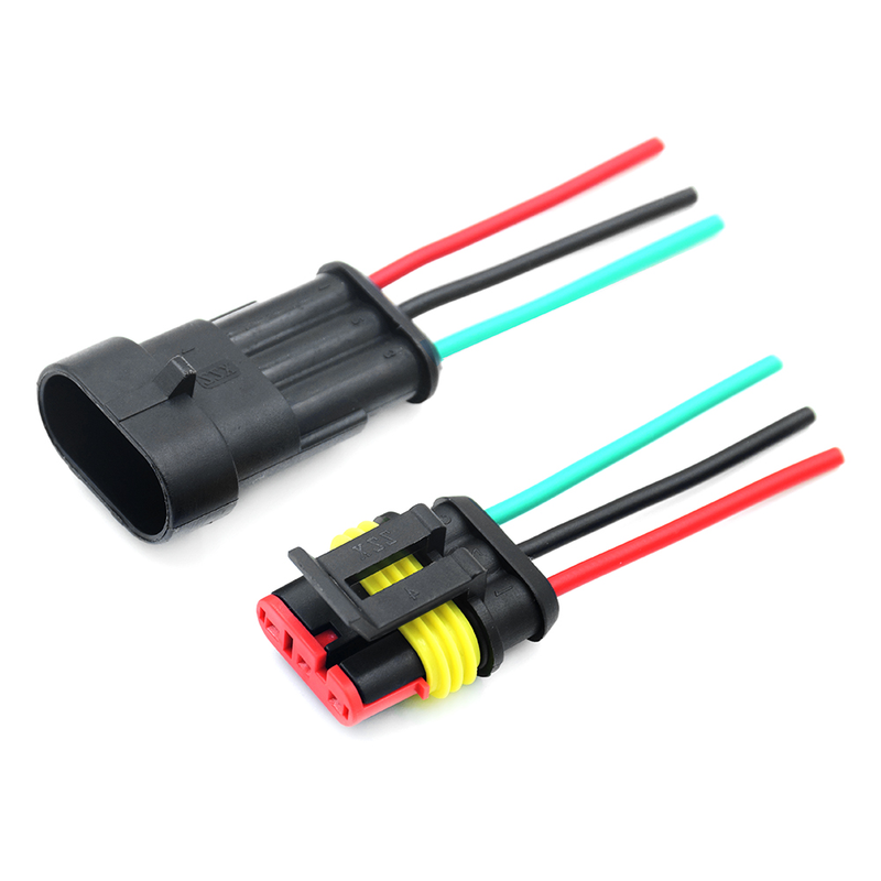 1/2/3/4/5/6 Pin Way Auto Wasserdichter elektrischer Auto-Anschluss Männlich Weiblich Stecker Stecker Draht 18 AWG Kabelbaum Für Auto Motorrad_voghion.com