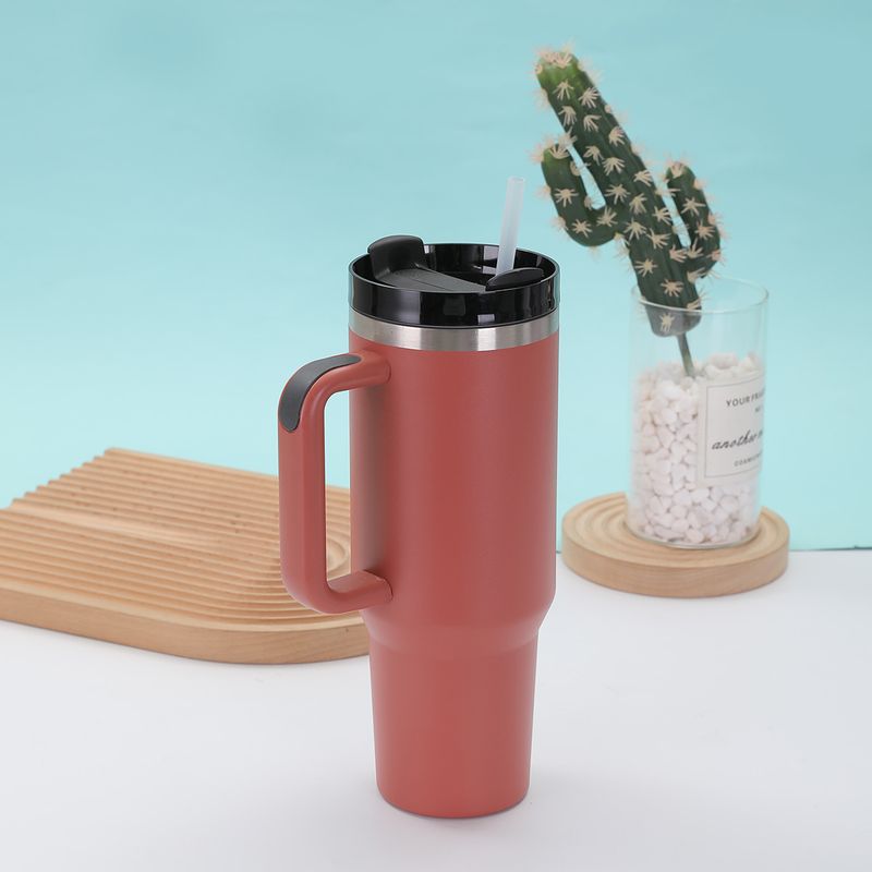 Bicchiere per ghiaccio con cannuccia in acciaio inossidabile 304 a doppio strato, isolato sottovuoto, per auto e uso domestico, di seconda generazione, da 40 once_voghion.com