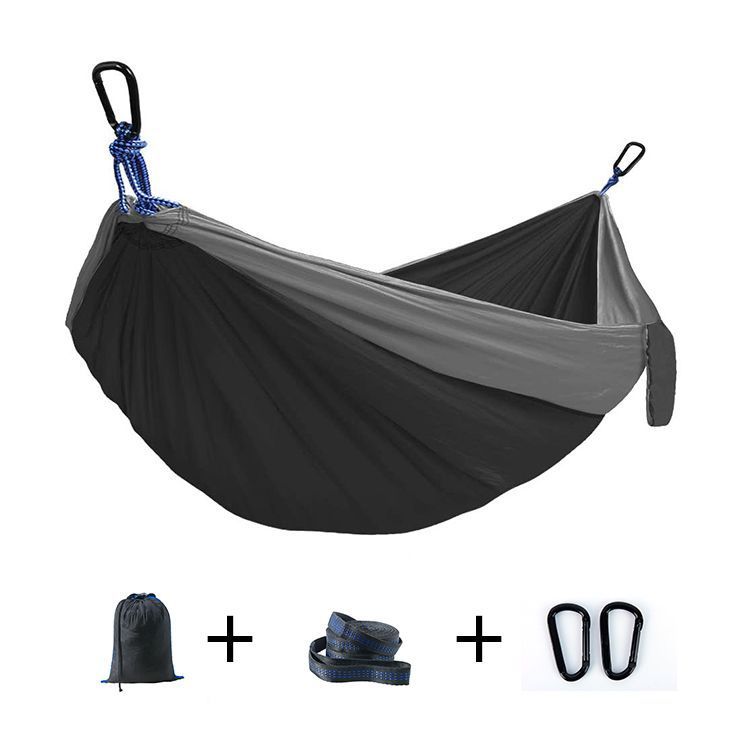 Amaca da campeggio doppia, singola, 210T, in nylon, per esterni, in tessuto paracadute_voghion.com