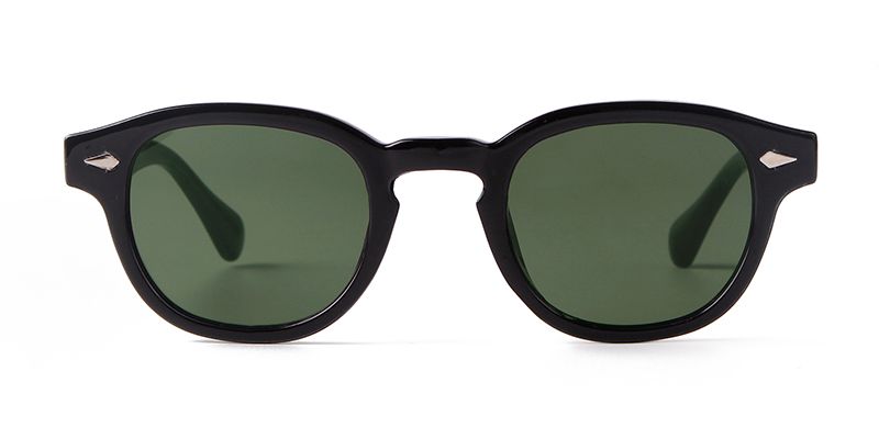 Mode Vintage Sköldpaddsskal Runda Solglasögon Dam Herr 2024 Varumärkesdesign Retro Nit Gul Blå Lins Fyrkantiga Solglasögon_voghion.com