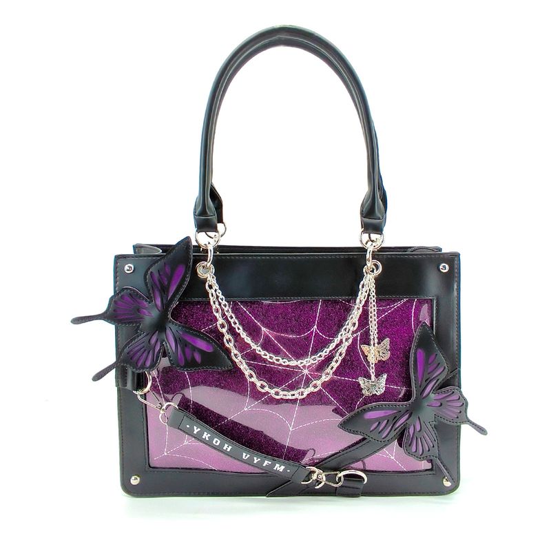 Borsa a tracolla in stile gotico scuro Y2K, nuova borsa a tracolla Maze Butterfly Ita del 2024 per donna_voghion.com