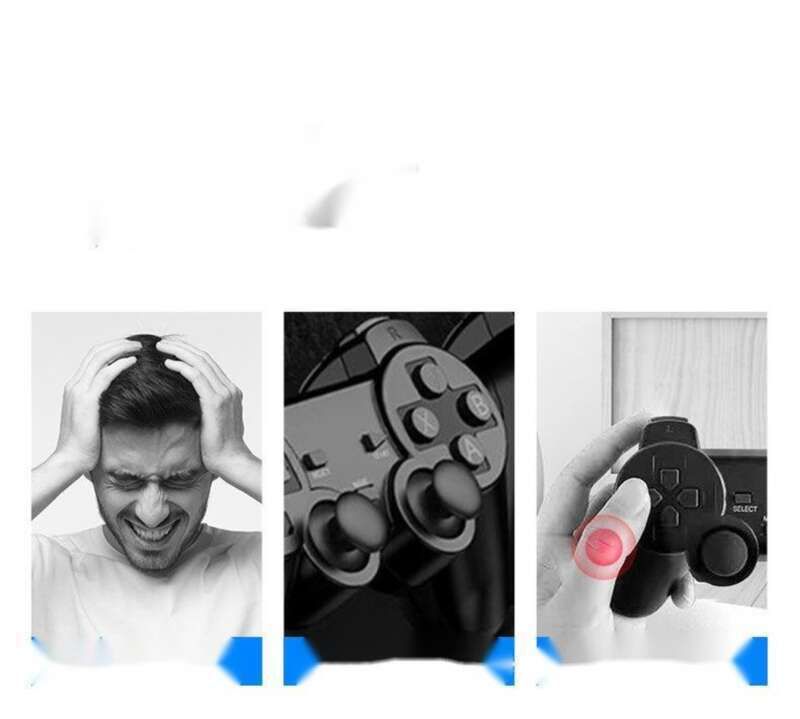 【Dual Joystick Silky】 Spielkonsole Klassische High-Definition-Arcade PS Rot und Weiß Maschine Kindheit_voghion.com