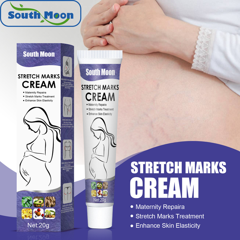 „South Moon“ randus atstatantis kremas, blukimo augimo žymės, nutukimo nėštumo atstatomasis kremas, mamytės strijos po gimdymo_voghion.com