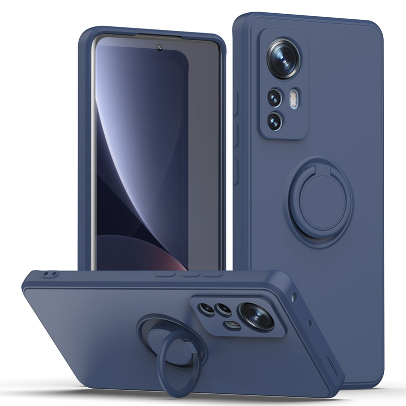 Etui z płynnego silikonu do Xiaomi Mi 12 12S Pro 11 Lite 5G NE Pokrywa Pierścień z uchwytem Etui na telefon do Xiaomi Mi 10S 10T Lite 11T_voghion.com