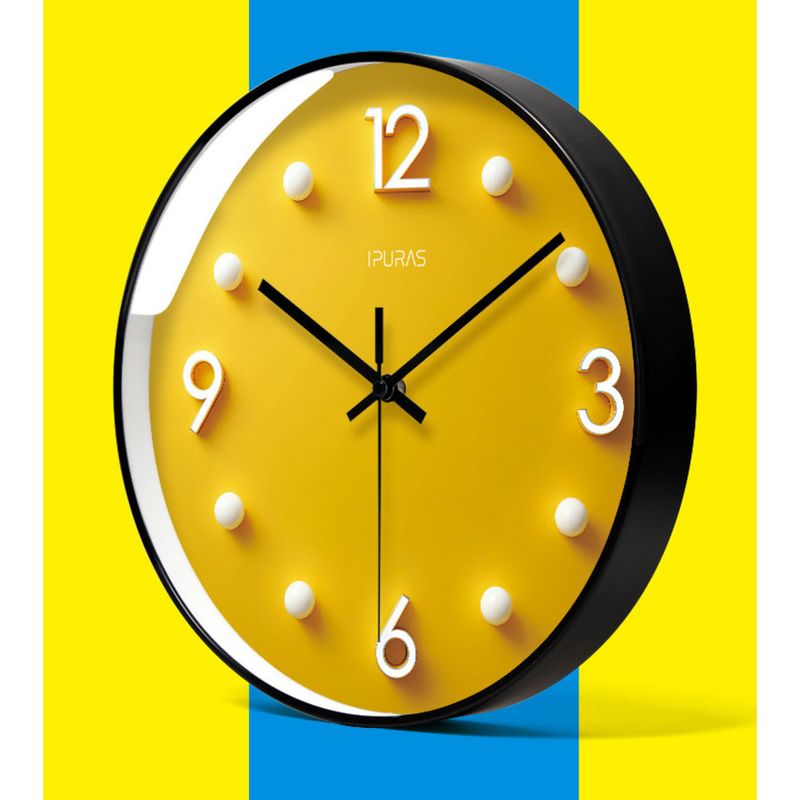 Yipula 7298 Orologio al quarzo silenzioso semplice e moderno, creativo, alla moda, nordico, per soggiorno, camera da letto, decorazione_voghion.com