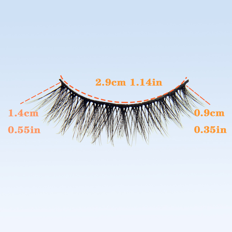 Cils en fibres chimiques 3D chauds, boucles stéréo naturelles, 20 paires de faux cils de plus que les cils plats_voghion.com