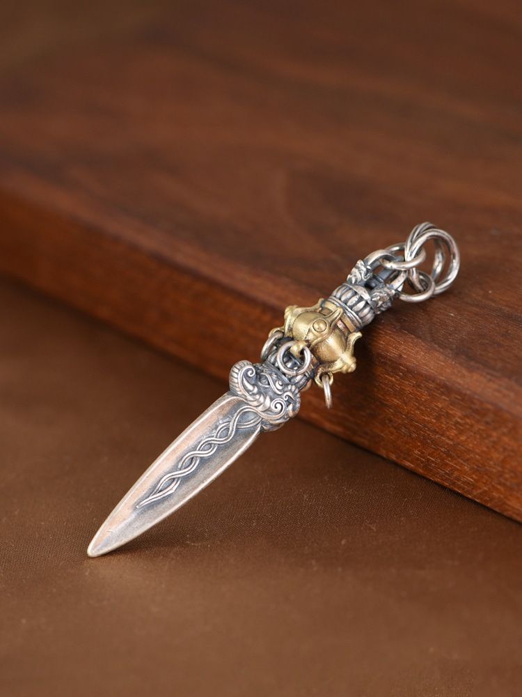 Ciondolo d'argento vintage per realizzare la vecchia bestia proboscide King Kong design del pestello ciondolo da uomo gioielli in argento_voghion.com