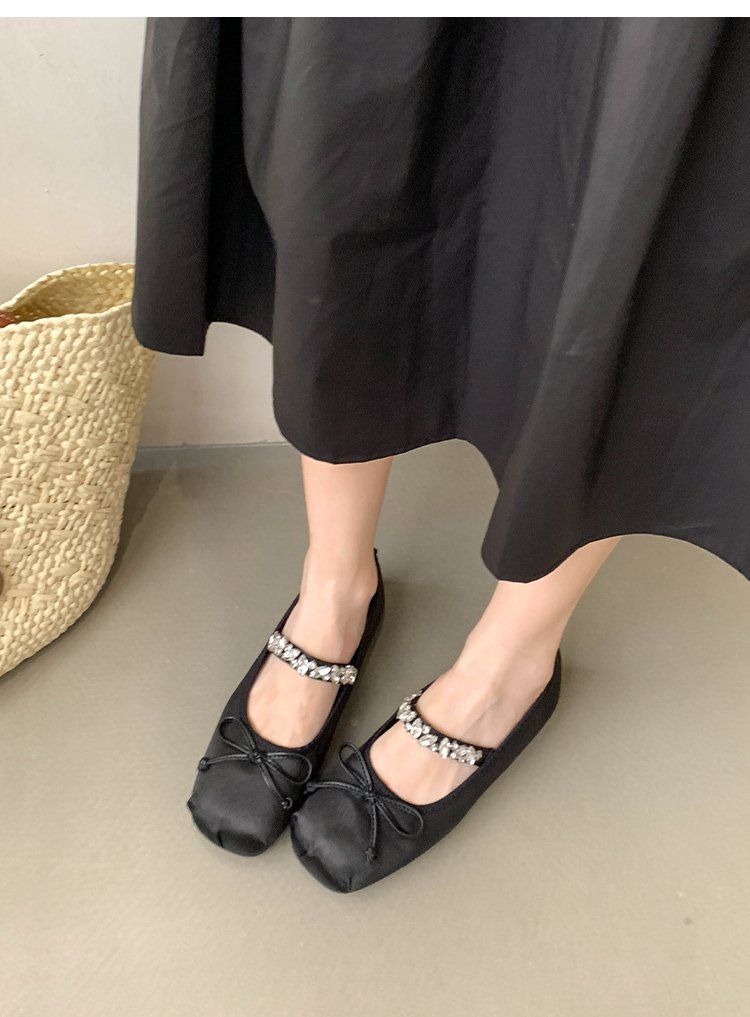 Pantofi de balet francezi Mary Jane, cu temperament feminin de vară, cu cap rotund și gura plată, cu temperament de zână blândă și vânt, Mary Jane franceză_voghion.com