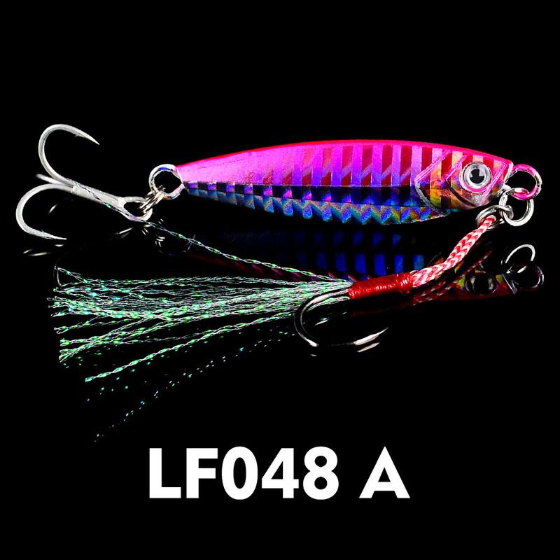 Gamma Fishing Gear Laser IMA Style Jigging Lead Fish Esca in metallo colorato 7g 10g 15g 20g 30g_voghion.com