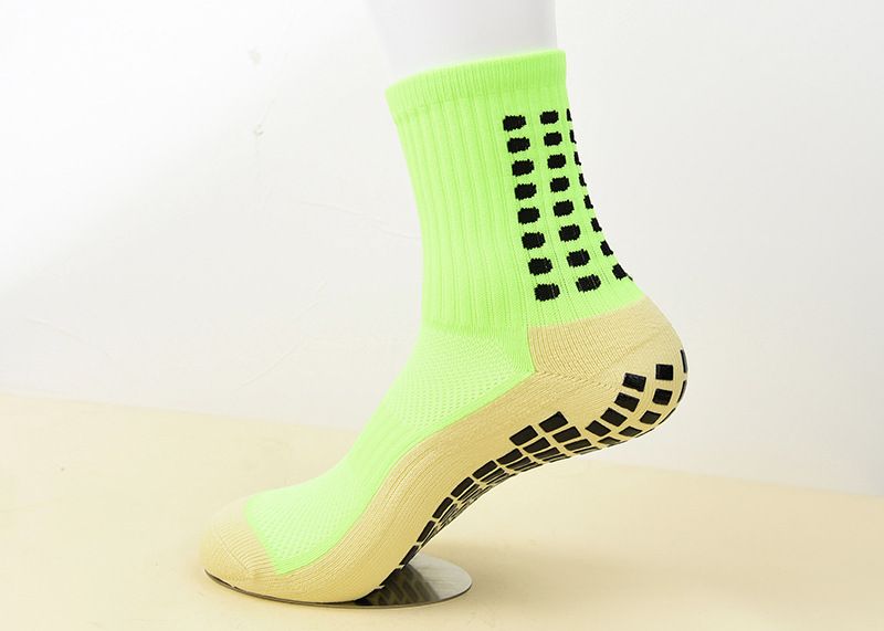 Calzini da calcio da uomo in spugna con fondo spesso, calzini da calcio in rete traspiranti antiscivolo a pois, calzini da basket d'élite, da corsa_voghion.com