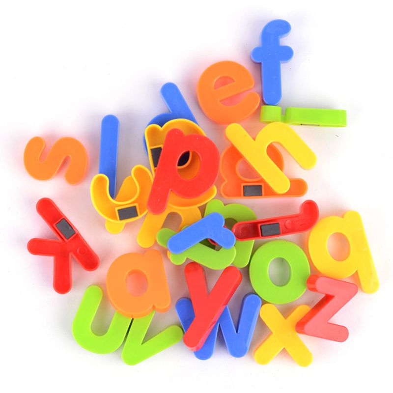 Veelkleurige magnetische cijfers alfabet koelkastmagneet leren onderwijs kinderen speelgoed_voghion.com