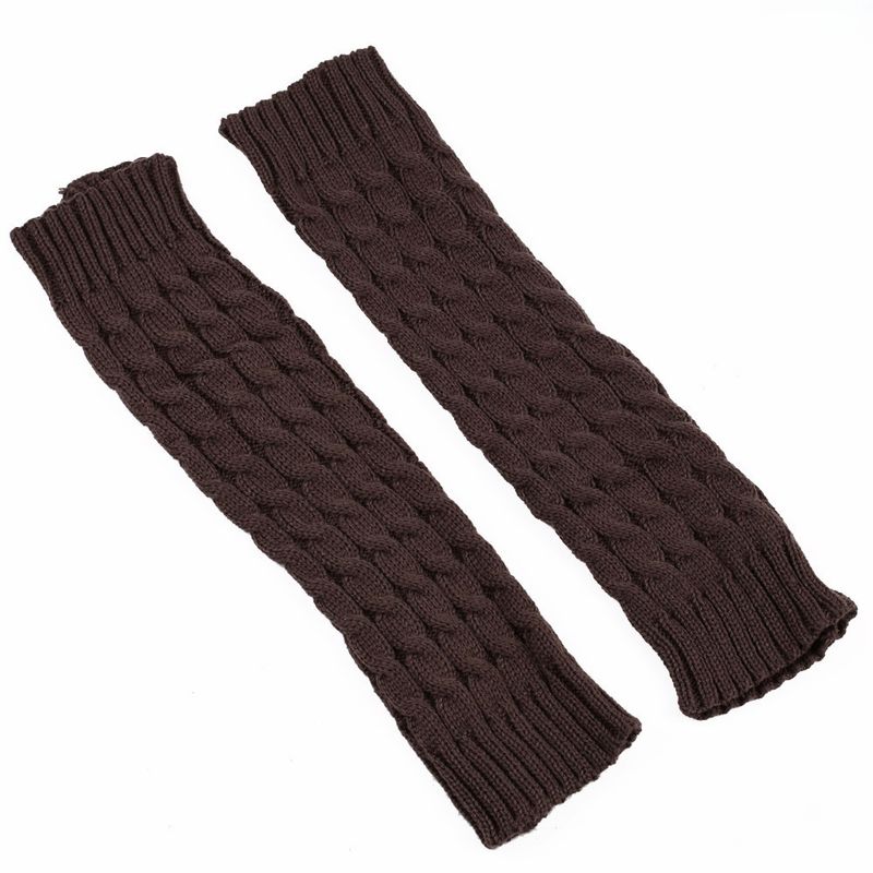 Grobe Wollsocken, Beinwärmer, gestapelte Socken im koreanischen Stil, gestrickte Beinabdeckungen für Herbst und Winter, grenzüberschreitende, achtstellige, gedrehte Beinschutzstiefel_voghion.com