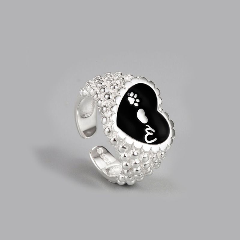 Anelli per il mignolo geometrici alla moda, in resina nera, stile unisex, combinazione creativa_voghion.com