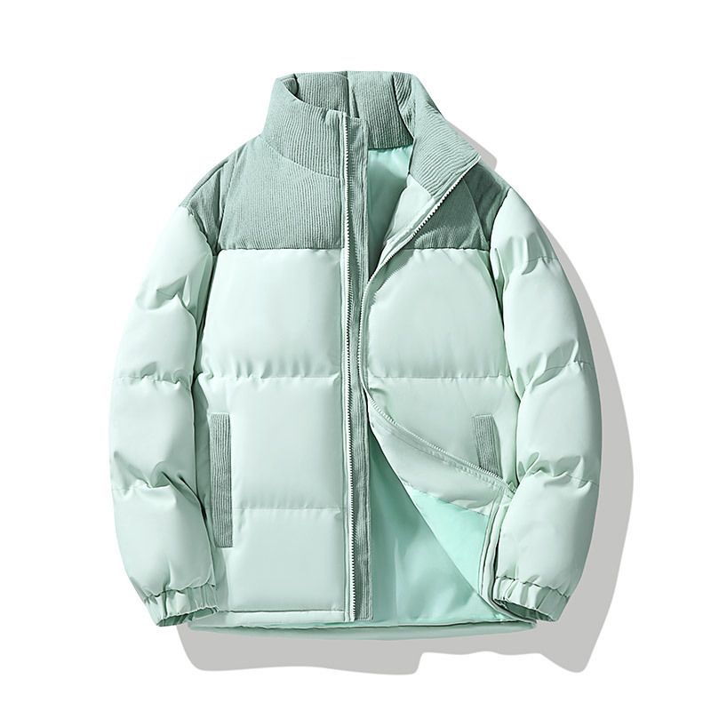 Cappotto invernale da uomo con colletto rialzato, nuovo e caldo, stile americano, marchio alla moda, giacca imbottita in cotone per coppie_voghion.com