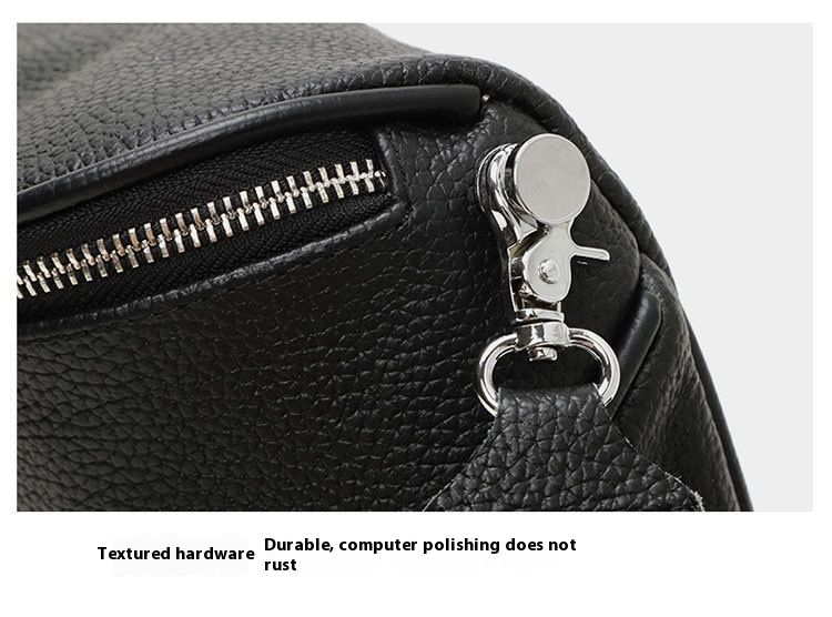 Borsa a tracolla alla moda, borsa da donna, nuova borsa a tracolla in vera pelle, doppia cerniera, strato superiore in pelle di mucca, piccola borsa a tracolla_voghion.com