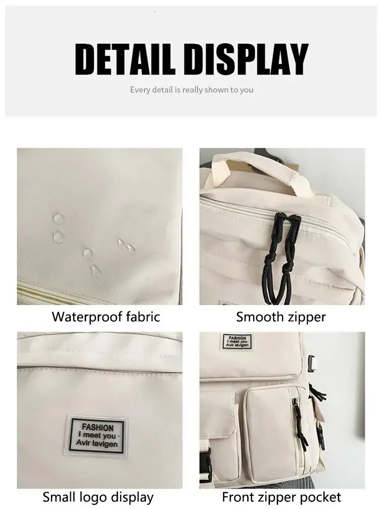 A Load Of Multipocket Men And Women Universal Nylon Largecapacity Leisure Simple Schoolbag Insert Buckle Computer_voghion.com