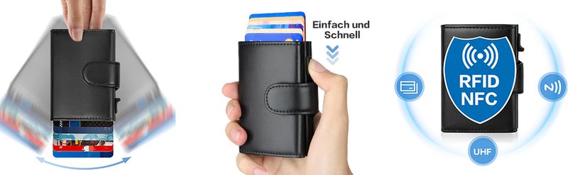 Rfid Genuine Leather Men Wallets Fashion Card Holder Trifold Money Bags Smart Slim Thin Coin Pocket Wallet Purse_voghion.com