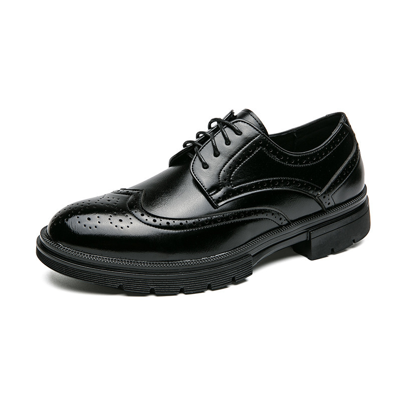 Scarpe da uomo formali in pelle brogue intagliate, taglia 38-46, primavera-autunno 2024_voghion.com