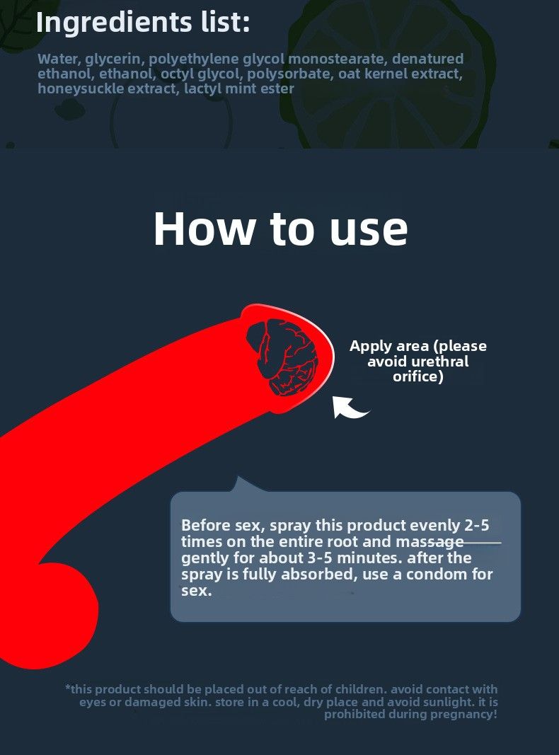 Imported Male 15ml Sexual Enhancement External Use Men's Delay Indian God Oil Spray_voghion.com