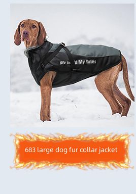 New dog clothes autumn and winter reflective waterproof puppy clothes thickened dog four-legged pet cotton-padded jacket wholesale_voghion.com