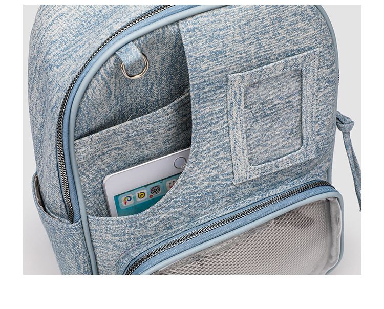 Zaino da donna autunno 2025 nuovo lavato grande capacità trasparente semplice borsa da scuola per studenti moda versatile casual quotidiano pendolare_voghion.com