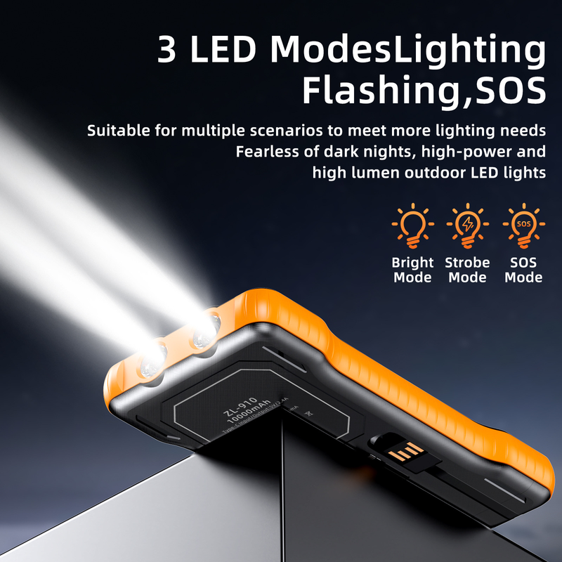 200000 MAh Solarstrom mit Micro-USB-Typ-C-Kabel Tragbares Ladegerät LED Superschnellladebank für iPhone Samsung_voghion.com