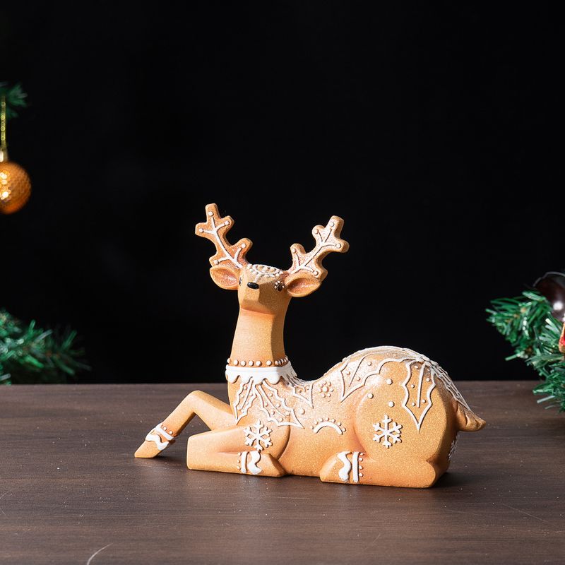 Reindeer Christmas Decoration, Resin Crafts For Home Window Display And Desktop Festive Ornament_voghion.com