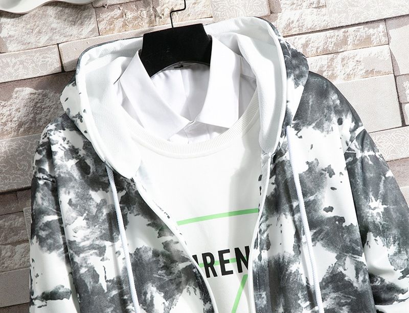 Îmbrăcăminte bărbătească leneșă cu mânecă lungă, literară și la modă, costum de temperament la modă, pulover popular, pantaloni_voghion.com