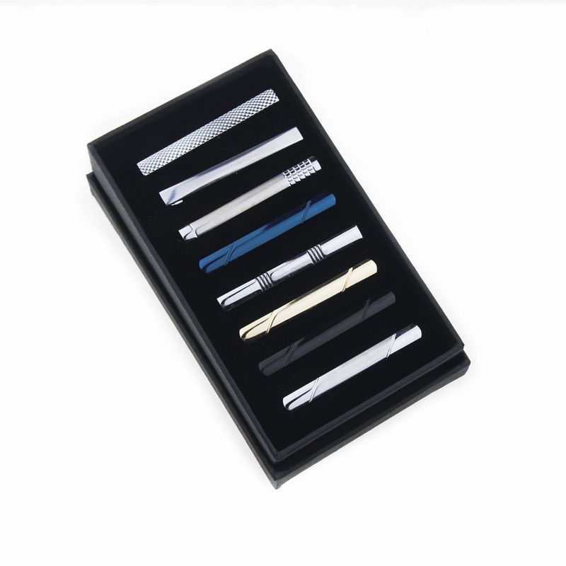 Dai Li Multi Color Krawattenklammer-Set mit Box Herren formelle Anzug Mode-Accessoires Hot Sale_voghion.com