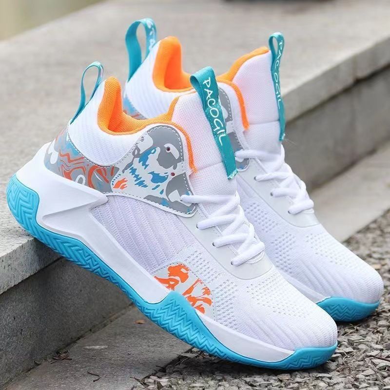 Men's 2025 Summer New Sports Breathable Mesh Lace-up Student Running Basketball Shoes_voghion.com
