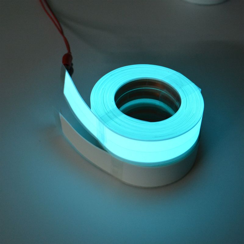 Se puede producir una tira de luz fría flexible con corte luminoso EL de 60 cm con una longitud y un ancho de 50 m según los requisitos._voghion.com