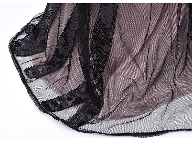 20221920 Abito ricamato con perle, temperamento da banchetto da donna, nuovo abito lungo a coda di pesce_voghion.com