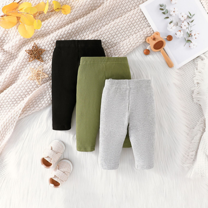 Mother&Kids Boys and girls baby pants three three-color combination casual pants set_voghion.com