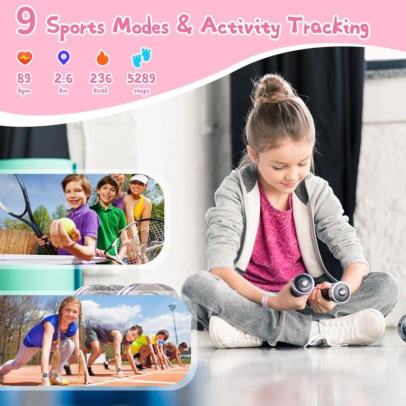 Smart Watch IP68 Waterproof Fitness Tracker Watch With 1.4'' DIY Watch Face Heart Rate SpO2 Sleep Monitor Pedometer Alarm Clock_voghion.com
