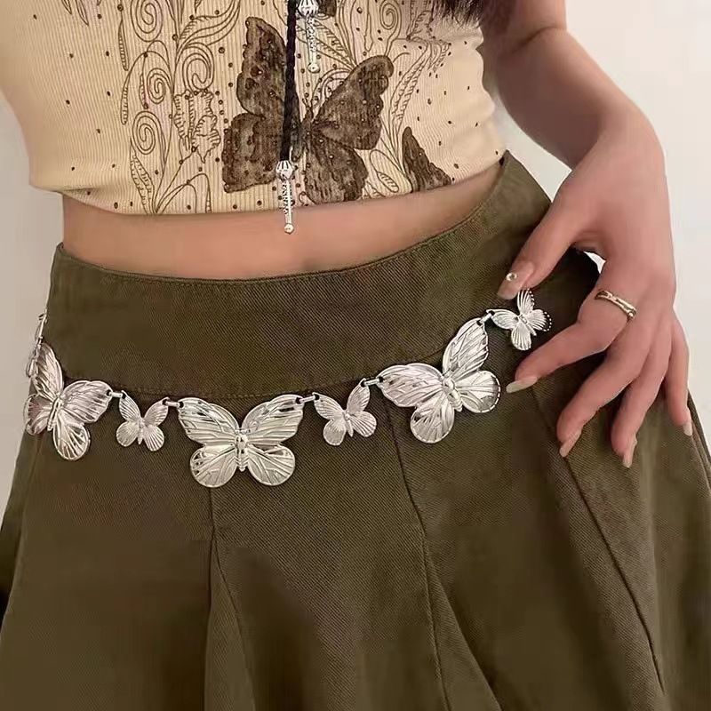 Ceinture Nouveau Style Personnalité Bohème Y2K Tendance Design Sens Niche Taille Chaîne Jupe Accessoire_voghion.com