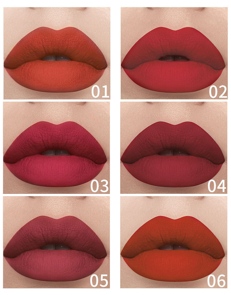 Julystar is niet gemakkelijk te vervagen of te plakken, de cup is vochtinbrengende, matte en lichtgewicht lipglossmake-up_voghion.com