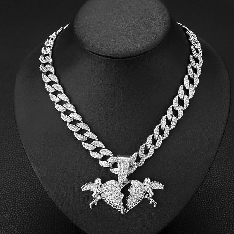 15mm kubanische Kette Engel Liebe Straße Hip Hop Stil personalisierte Mode Anhänger_voghion.com