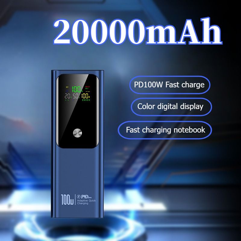 100W Fast Charging 20000mAh Portable Charger With High Capacity External Battery For IPhone Xiaomi Mobile Phones Power_voghion.com