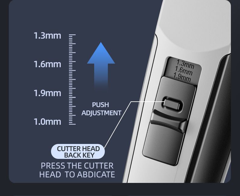 Tagliacapelli professionale senza fili 907 - Lama in lega di titanio, impostazioni regolabili, silenzioso e impermeabile per uomini, donne e animali domestici_voghion.com