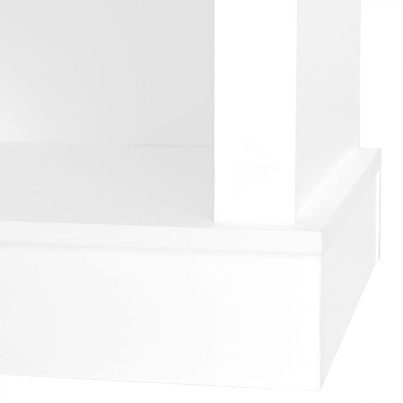 Garderoben-Set Mit Bank Und Schuhablage, 3 Haken, Stauraum, H190xB120xT40 Cm, Weiß_voghion.com
