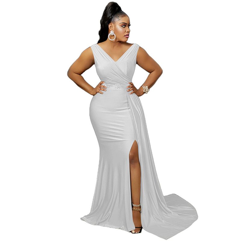 Women's Clothing Ball Gown Evening Dress Elegant Sexy Floor Length Dress Female_voghion.com