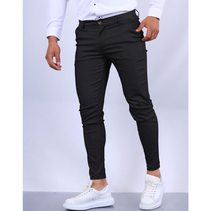 Solid Color Business Slim Men's Pants Banquet Attendance Daily Office Versatile Pants Four Seasons Comfortable_voghion.com