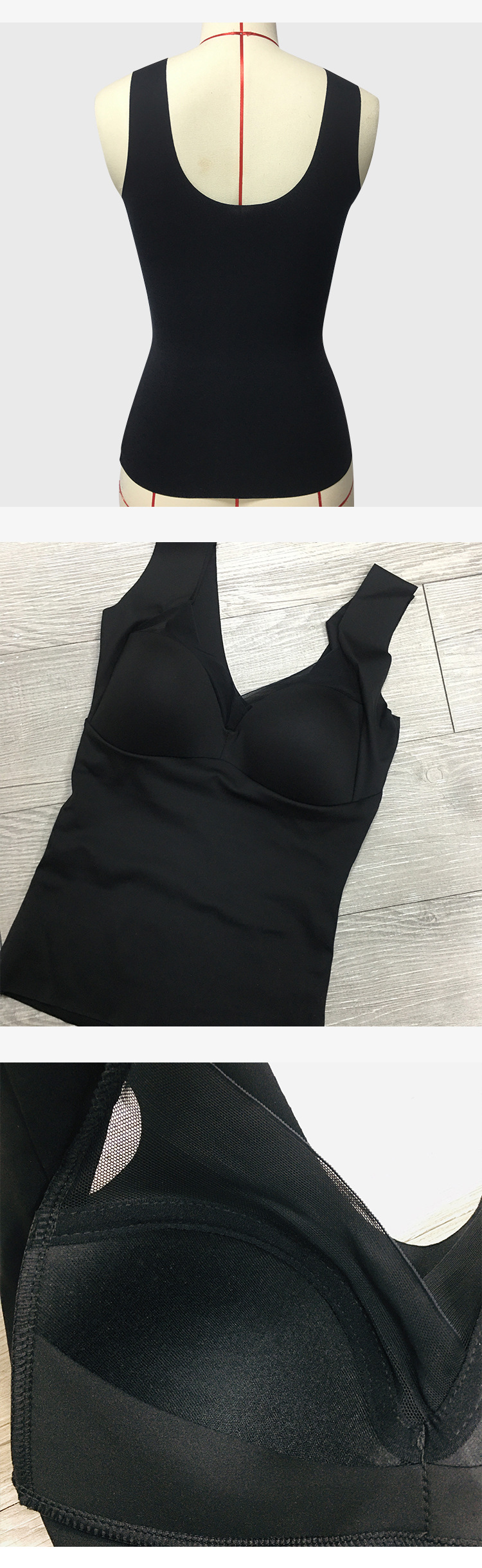 Damenbekleidung Atmungsaktiv Leicht Elastisch V-Ausschnitt Formende Unterwäsche Körperformende Taillenraffung Hosenträger Körperformende Kleidung für Damen_voghion.com